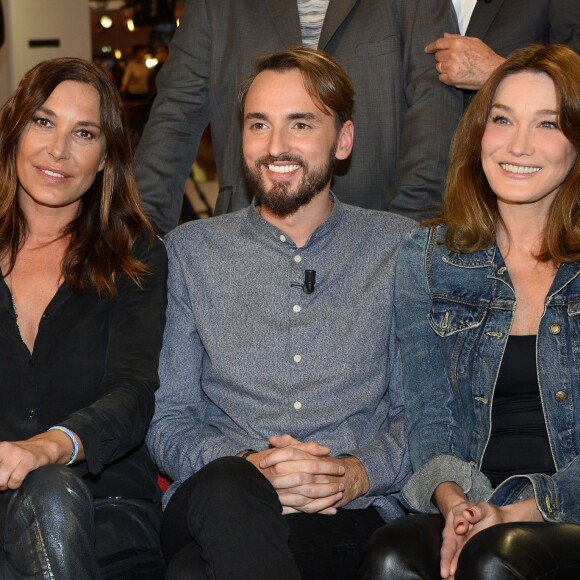 Zazie, Christophe Willem et Carla Bruni-Sarkozy - Enregistrement de l'émission "Vivement Dimanche" à Paris le 29 Septembre 2015 et qui a été diffusée le 4 Octobre 2015.