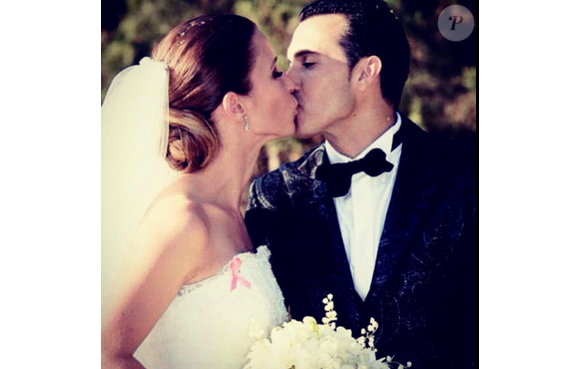 Pedro et Carolina Martin se sont mariés au mois de juin 2015 / photo postée sur Twitter.