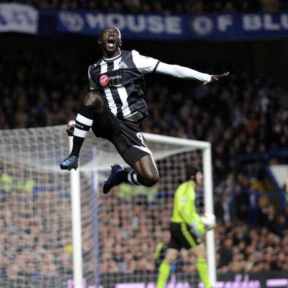 Papiss Cisse lors d'un match Chelsea contre Newcastle à Londres, le 2 mai 2012