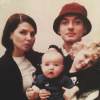 Jude Law, Sadie Frost et leurs deux premiers enfants Rafferty et Iris. Photo publiée le 20 janvier 2015.