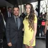 Peter Andre et sa petite amie Emily MacDonagh - Personnalités arrivant aus "TRIC Awards 2014" à Londres, le 11 mars 2014