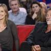 Catherine Marchal et son mari Olivier Marchal - Enregistrement de l'émission "Vivement Dimanche" à Paris le 15 décembre 2015 et qui sera diffusée le 6 janvier 2016.