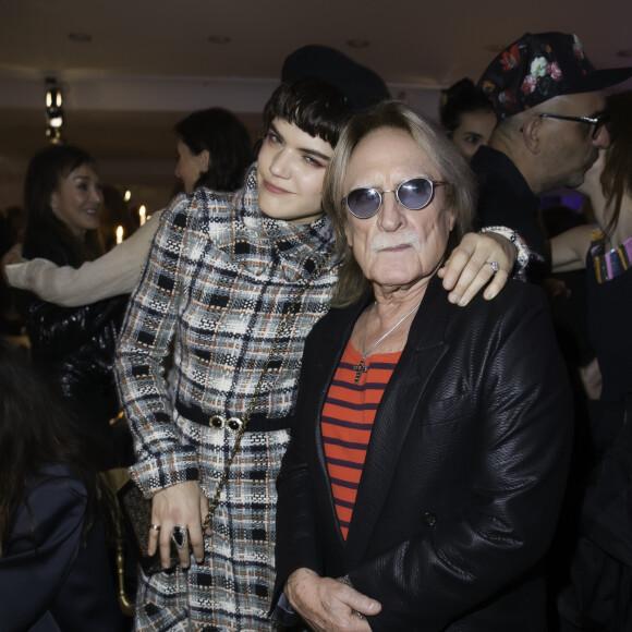 Soko (Stéphanie Sokolinski) et le chanteur Christophe (Daniel Bevilacqua) - Dîner organisé par Babeth Djian au profit de l'association AEM (un Avenir pour les Enfants du Monde) au bénéfice des enfants du Rwanda, à l'Espace Pierre Cardin, à Paris, le 16 décembre 2015. © Olivier Borde / Bestimage