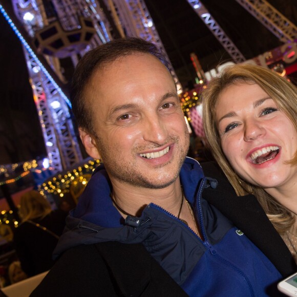 Michel Ferracci et sa femme Emilie Dequenne - Inauguration de la 3e édition "Jours de Fêtes" au Grand Palais à Paris le 17 décembre 2015.