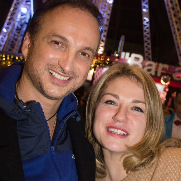 Michel Ferracci et sa femme Emilie Dequenne - Inauguration de la 3e édition "Jours de Fêtes" au Grand Palais à Paris le 17 décembre 2015.