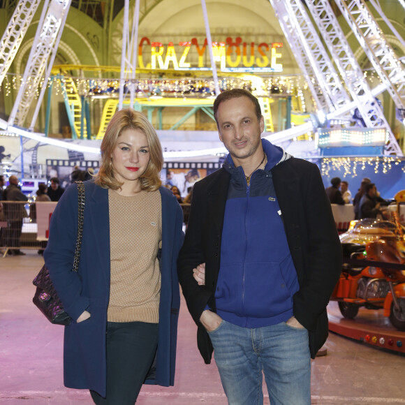 Michel Ferracci et sa femme Emilie Dequenne - Inauguration de la 3e édition "Jours de Fêtes" au Grand Palais à Paris le 17 décembre 2015.