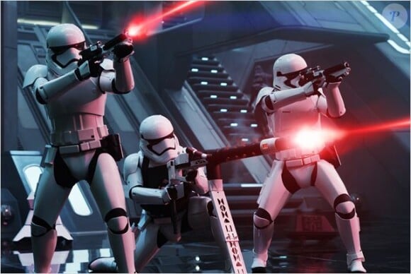 Des stromtroopers dans Star Wars - Le Réveil de la Force.