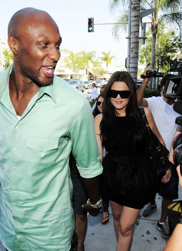 Khloe Kardashian et Lamar Odom en 2010