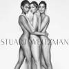 Joan Smalls, Gigi Hadid et Lily Aldridge posent nues pour la marque de chaussure Stuart Weitzman à New York le 1er décembre 2015.