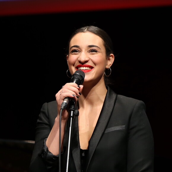 Camélia Jordana - Remise du prix Lumière à Martin Scorsese lors du festival Lumière 2015 (Grand Lyon Film Festival) à Lyon. Le 16 octobre 2015