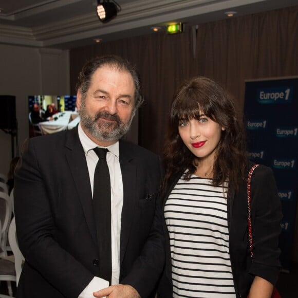 Exclusif - Denis Olivennes et Nolwenn Leroy - Cérémonie de remise des "Trophées Europe 1 de l'environnement" au Pavillon d'Armenonville à Paris, le 21 décembre 2015.