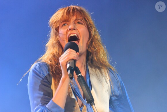 Florence Welch, leader du groupe Florence and the Machine en concert au Zénith à Paris le 22 décembre 2015.