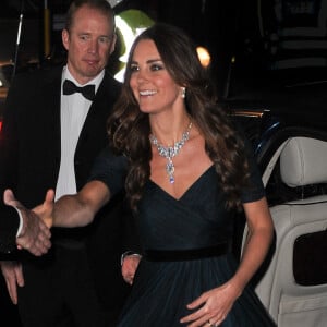 Kate Middleton en Jenny Packham à l'événement The Portrait Gala 2014 à Londres, le 11 février 2014.