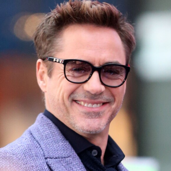 Robert Downey Jr. - Les acteurs du film "Avengers : L'ère d'Ultron" à leur arrivée dans les studios de Good Morning America à New York. Le 24 avril 2015