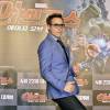 Robert Downey JR en promotion pour la sortie du film " The Avengers 2 " à Séoul Le 17 avril 2015