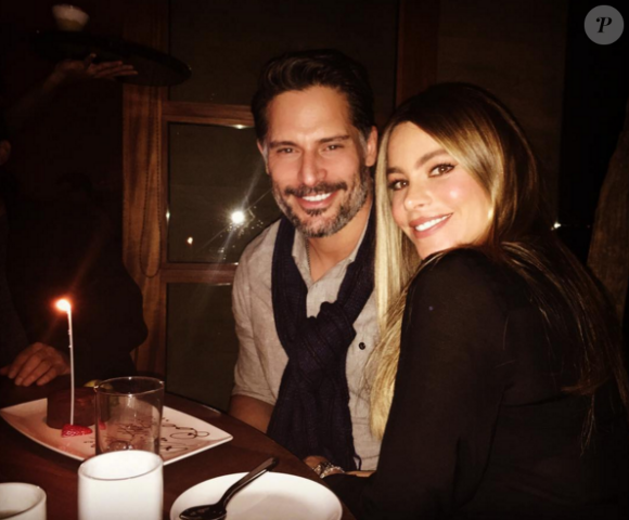 Sofia Vergara et Joe Manganiello au restaurant pour les 39 ans de monsieur, le 28 décembre 2015