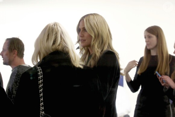 Heidi Klum - Vernissage de la galerie d'art de Vito Schnabel à Saint-Moritz en Suisse le 28 décembre 2015