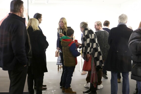 Heidi Klum - Vernissage de la galerie d'art de Vito Schnabel à Saint-Moritz en Suisse le 28 décembre 2015