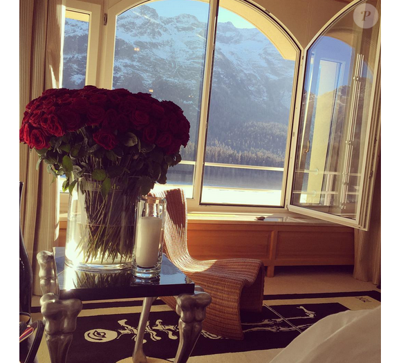 Heidi Klum se réveille en Suisse où elle a retrouvé son compagnon Vito Schnabel. Photo postée sur Instagram, le 28 décembre 2015.
