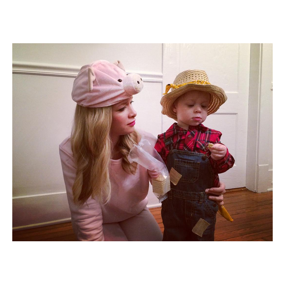 Katy Allen, la femme du chanteur Kris Allen et son fils Oliver Neil. Photo postée sur Instagram au mois de novembre 2015.