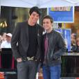 Adam Lampert et Kris Allen sur le plateau de l'émission 'Today' Show à New York, le 28 mai 2009