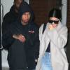 Kylie Jenner et son petit ami le rappeur Tyga se rendent à une soirée à New York, le 28 octobre 2015.