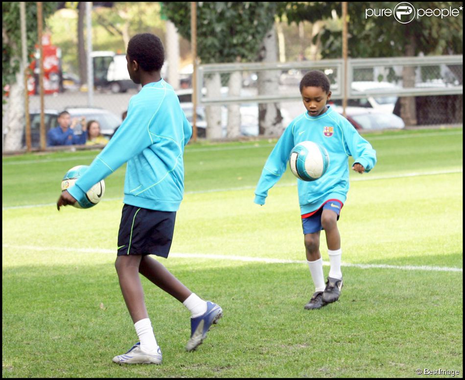 Marcus Et Kephren Les Enfants De Lilian Thuram L entra nement Du FC 