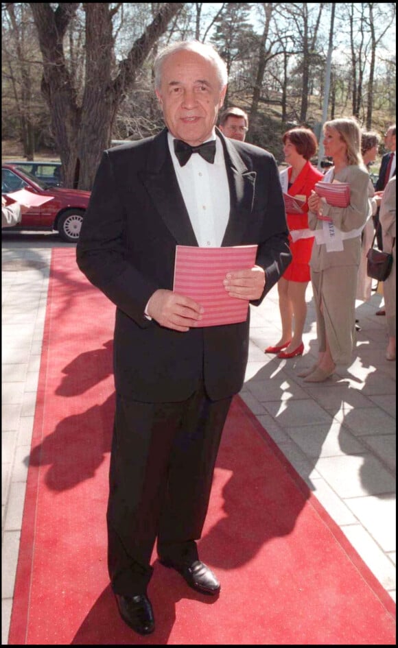 Pierre Boulez à Stockholm pour la cérémonie du prestigieux Polar Prize, le 9 mai 1996.
