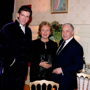 Thomas Hampson, Bernadette Chirac et Pierre Boulez à Paris, le 10 novembre 1999.