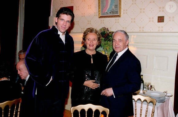 Thomas Hampson, Bernadette Chirac et Pierre Boulez à Paris, le 10 novembre 1999.