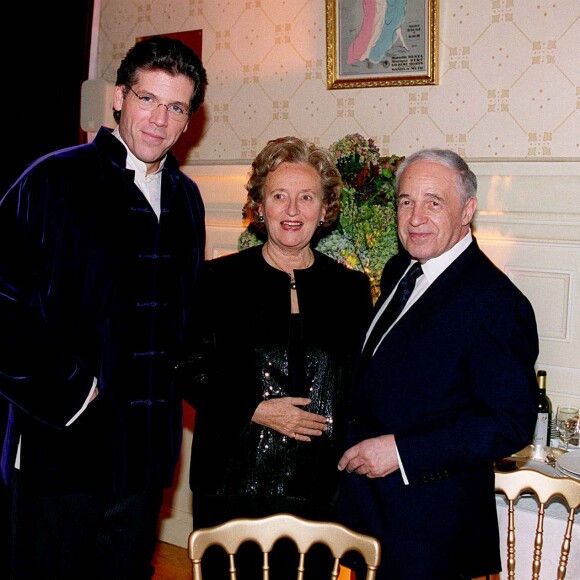 Thomas Hampson, Bernadette Chirac et Pierre Boulez à Paris, le 10 novembre 1999.
