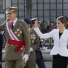 Le roi Felipe VI d'Espagne présidait, avec la reine Letizia, la Pâque militaire au palais du Pardo à Madrid le 6 janvier 2016. Leur entrée officielle dans la nouvelle année.