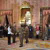 Felipe VI d'Espagne présidait, avec Letizia, la Pâque militaire au palais du Pardo à Madrid le 6 janvier 2016. Leur entrée officielle dans la nouvelle année.