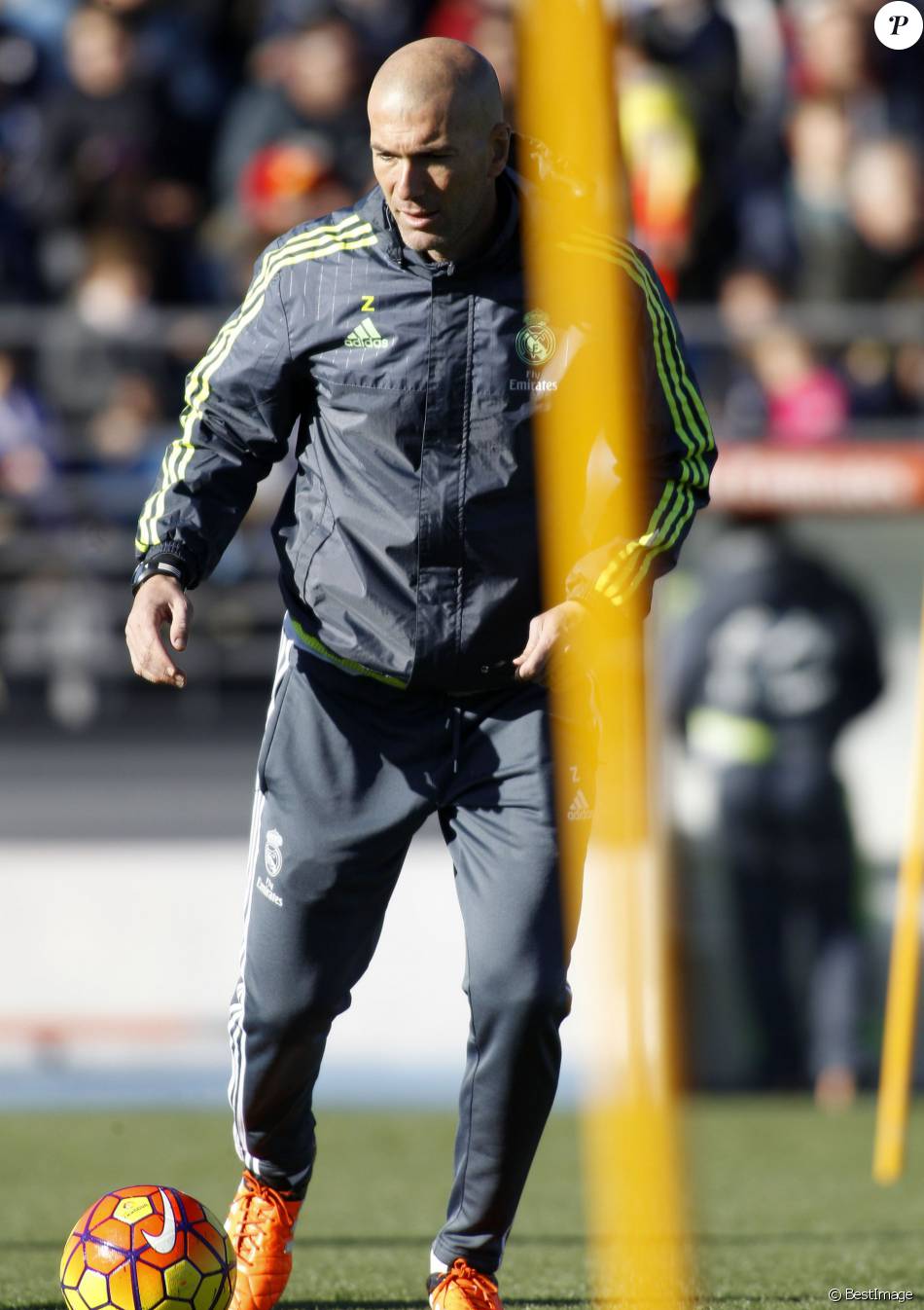 Premier entraînement de Zinedine Zidane en tant que coach du Real Madrid, le 5 janvier 2016.