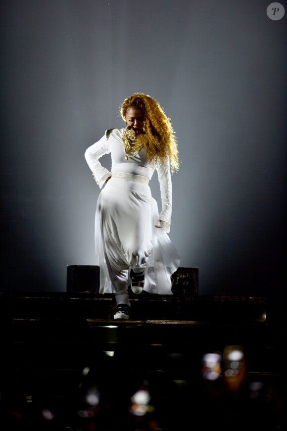 Janet Jackson en concert dans le cadre du "Unbreakable World Tour" à Miami, le 20 septembre 2015.
