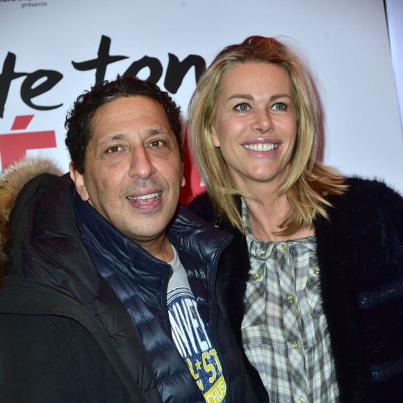 Smaïn et sa compagne Sid - Avant-première du film "Arrête ton cinéma!" au cinéma Publicis des Champs-Elysées à Paris le 6 janvier 2016. © Giancarlo Gorassini/Bestimage