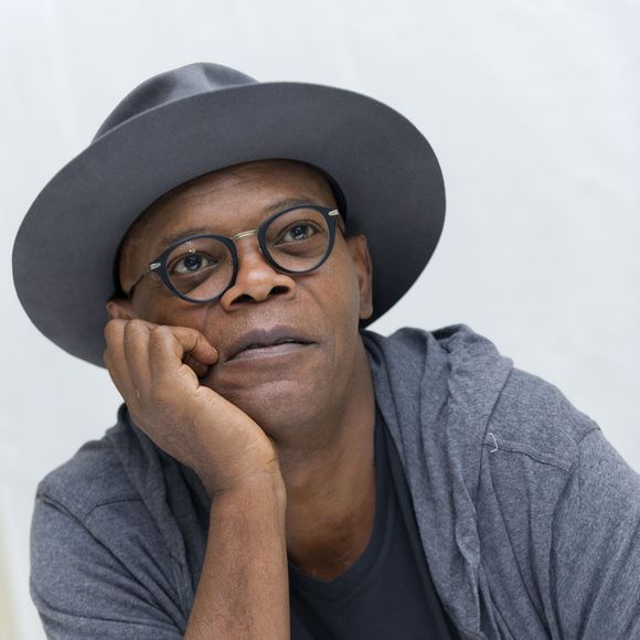 Samuel L. Jackson à la conférence de presse de ‘The Hateful Eight' à Beverly Hills, le 11 novembre 2015
