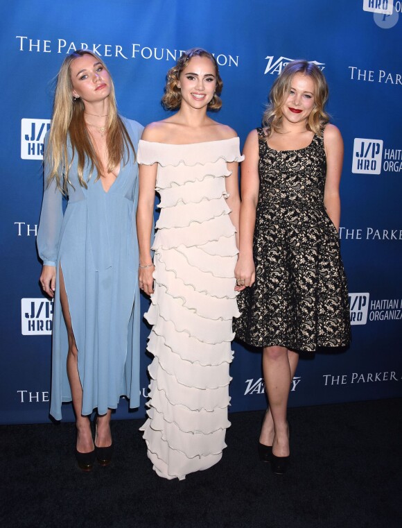 Immy Waterhouse et Suki Waterhouse - Gala de la fondation de Sean Penn pour Haïti, J/P Haitian Relief Organization, à Los Angeles le 9 janvier 2016.