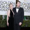 Kirsten Dunst et son fiancé Garrett Hedlund - 73e cérémonie annuelle des Golden Globe Awards à Beverly Hills, le 10 janvier 2016.