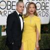 Jennifer Lopez et son compagnon Casper Smart - 73e cérémonie annuelle des Golden Globe Awards à Beverly Hills, le 10 janvier 2016.