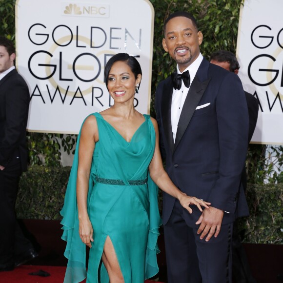 Will Smith et sa femme Jada Pinkett Smith - 73ème cérémonie annuelle des Golden Globe Awards à Beverly Hills, le 10 janvier 2016.