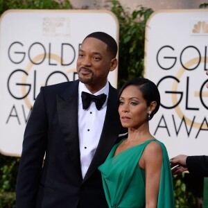 Will Smith et Jada Pinkett Smith sur le tapis rouge des Golden Globe Awards à Beverly Hills, Los Angeles, le 10 janvier 2016.