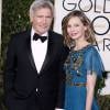 Harrison Ford et sa femme Calista Flockhart - 73e cérémonie annuelle des Golden Globe Awards à Beverly Hills, le 10 janvier 2016.