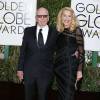 Rupert Murdoch, Jerry Hall - 73e cérémonie annuelle des Golden Globe Awards à Beverly Hills, le 10 janvier 2016.