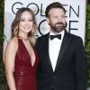 Olivia Wilde et son fiancé Jason Sudeikis - 73e cérémonie annuelle des Golden Globe Awards à Beverly Hills, le 10 janvier 2016.
