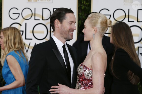 Kate Bosworth et son mari Michael Polish - La 73ème cérémonie annuelle des Golden Globe Awards à Beverly Hills, le 10 janvier 2016.