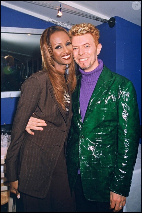 David Bowie et sa femme Iman à Londres en mai 2007.