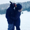Demi Lovato et son chéri Wilmer Valderrama en vacances au ski. Photo postée sur Instagram au mois de janvier 2016.