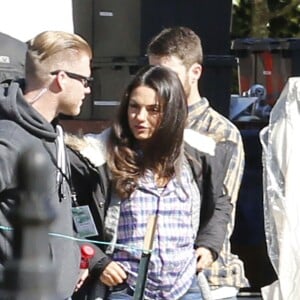 Exclusif - Mila Kunis sur le tournage du film "Bad Moms" à la Nouvelle-Orléans, le 11 janvier 2016.