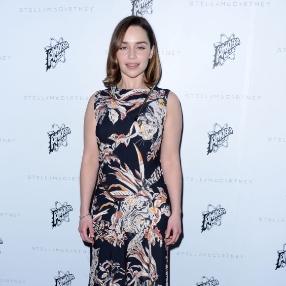 Emilia Clarke a assisté à la présentation Automne 2016 de Stella McCartney à Los Angeles, le 12 janvier 2016